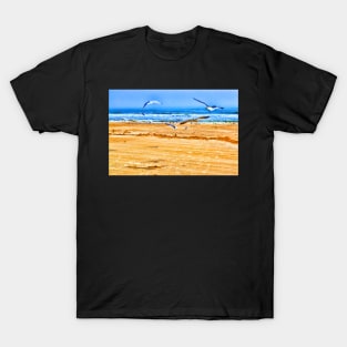 Seagulls On the Beach T-Shirt